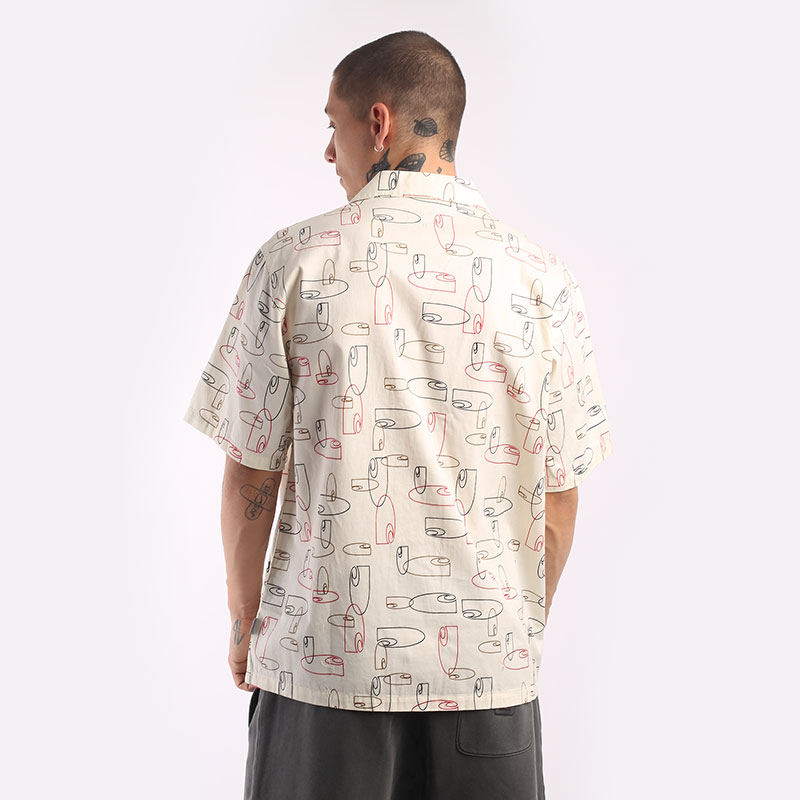 Мужская рубашка Carhartt WIP S/S Sumor Shirt (I031661-outline print)  - цена, описание, фото 4